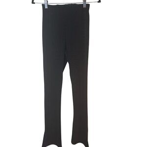 2/$30 ZARA Womens Small Black Split Hem Leggings Flare  Pants